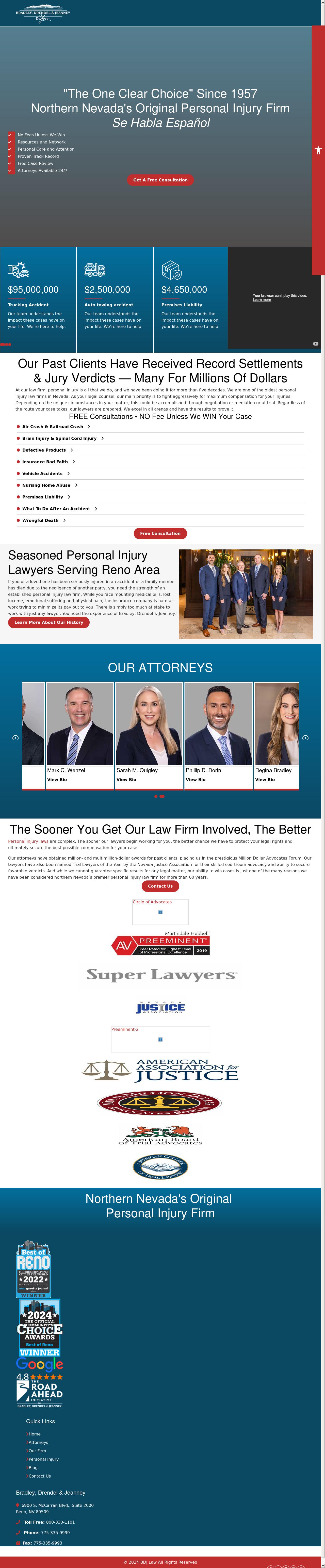 Bradley Drendel & Jeanney - Reno NV Lawyers