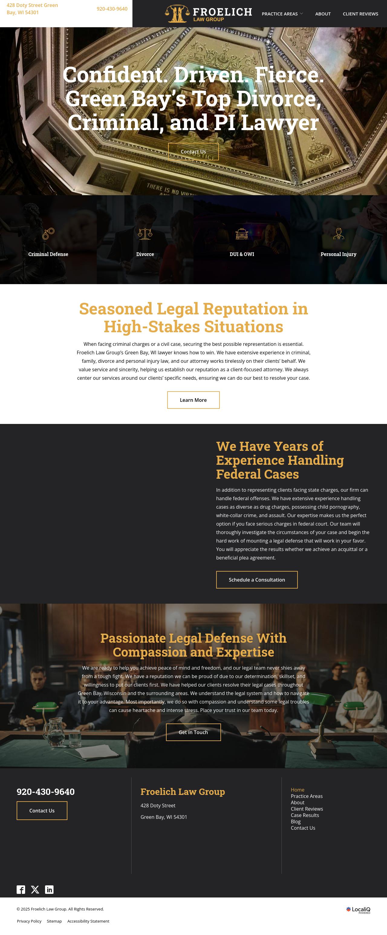 Froelich Law Offices - Green Bay WI Lawyers