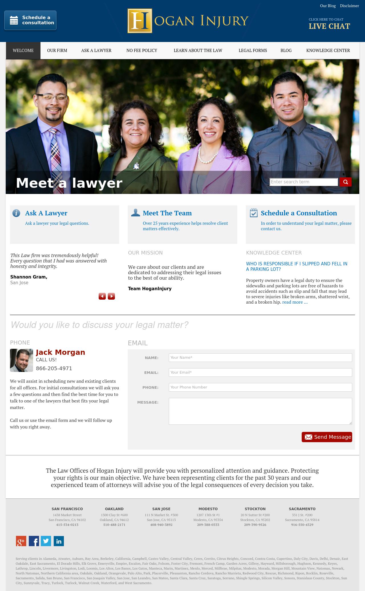 Hogan Injury - San Jose CA Lawyers