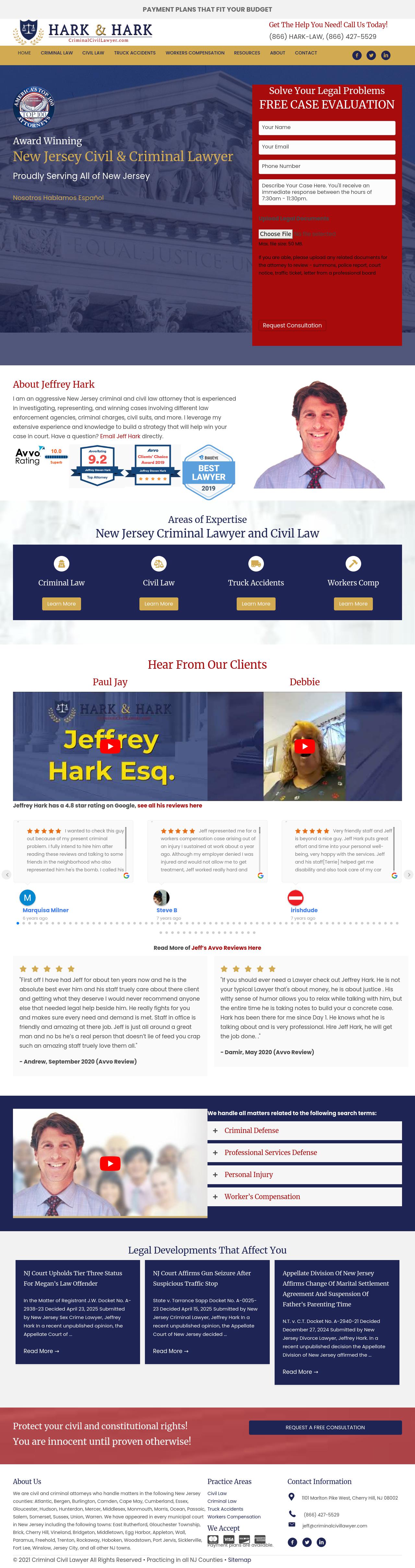 Jeffrey S. Hark - Cherry Hill NJ Lawyers