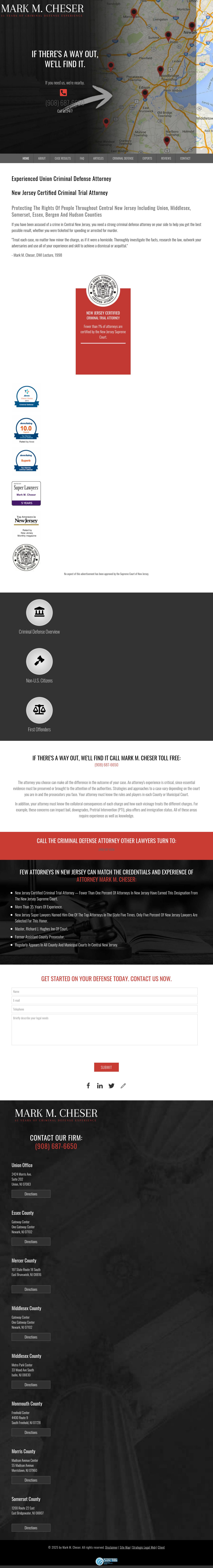 Mark M. Cheser, Esquire, Counselor at Law - Union NJ Lawyers