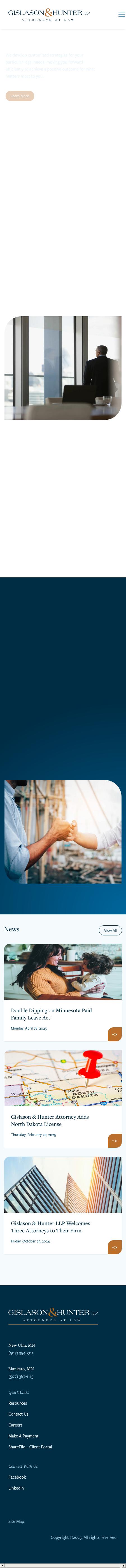 Gislason & Hunter LLP - New Ulm MN Lawyers
