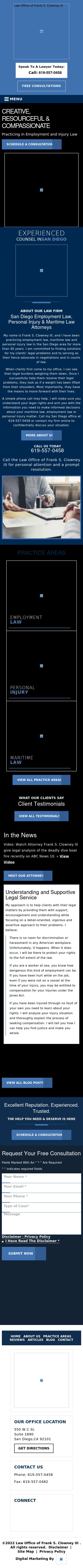 Law Office of Frank S. Clowney, III - San Diego CA Lawyers