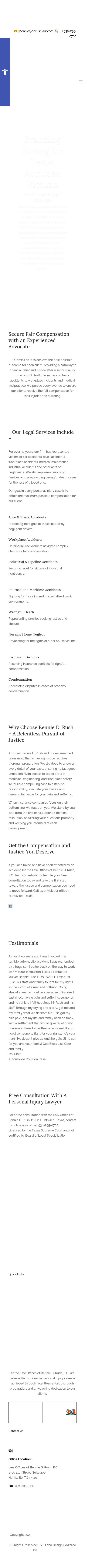 Law Offices of Bennie D. Rush, P.C. - Huntsville TX Lawyers