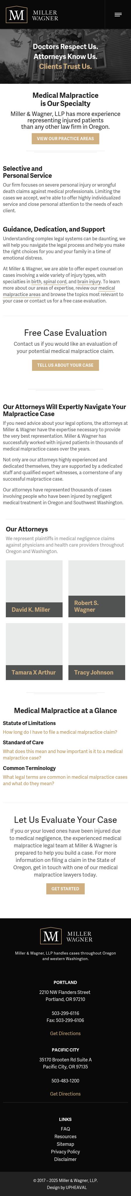 Miller & Wagner, LLP - Eugene OR Lawyers