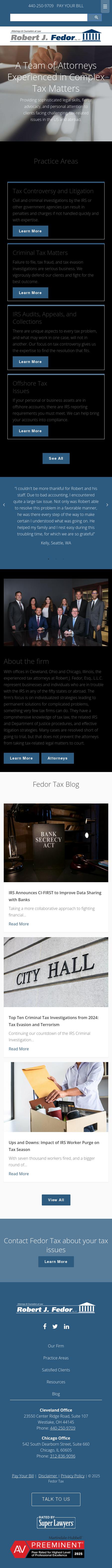 Robert J. Fedor, Esq., L.L.C. - Chicago IL Lawyers
