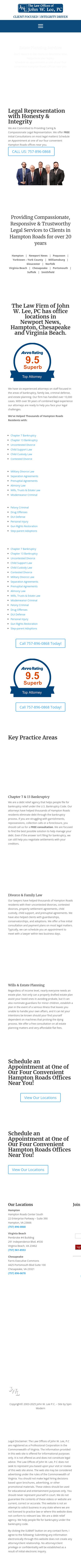 The Law Firm of John W. Lee, P.C. - Hampton VA Lawyers