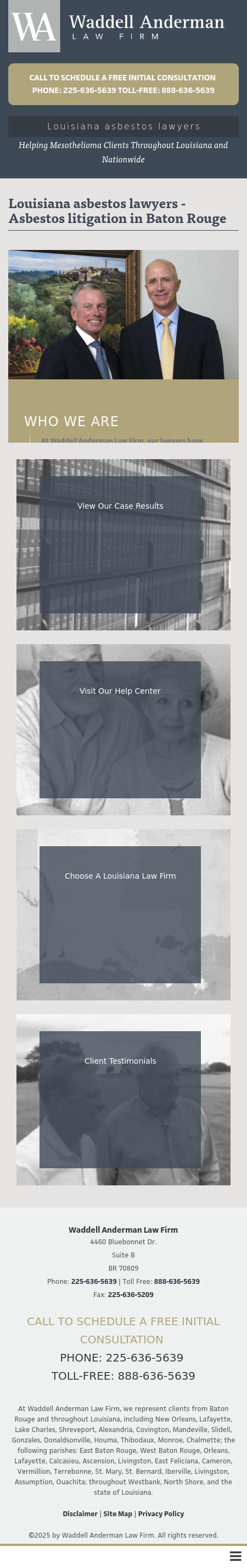 Waddell Anderman Law Firm - Baton Rouge  LA Lawyers