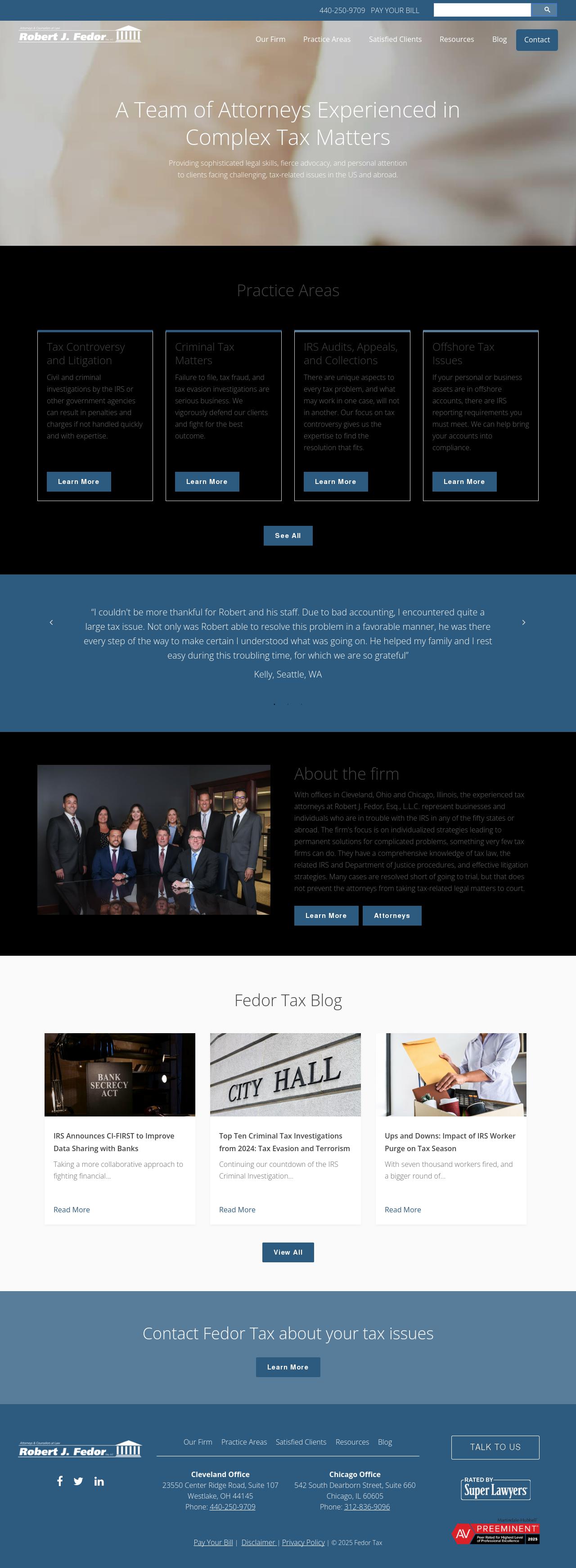 Robert J. Fedor, Esq., L.L.C. - Chicago IL Lawyers