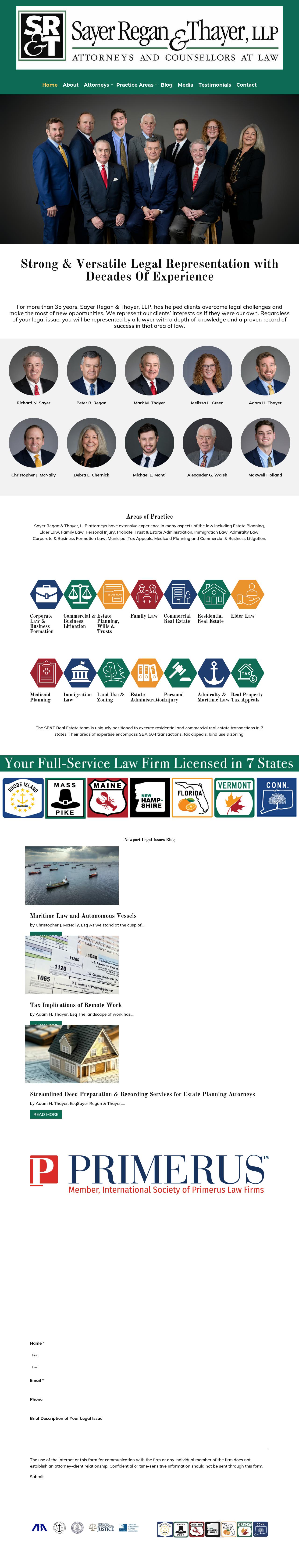 Sayer Regan & Thayer, LLP - Wakefield RI Lawyers