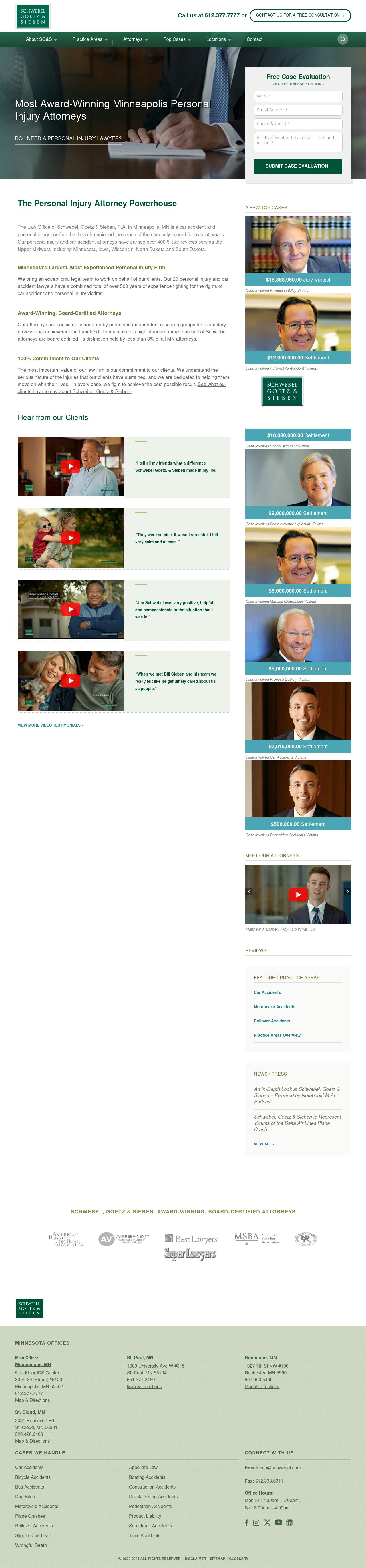 Schwebel, Goetz & Sieben, P.A. - Minneapolis MN Lawyers
