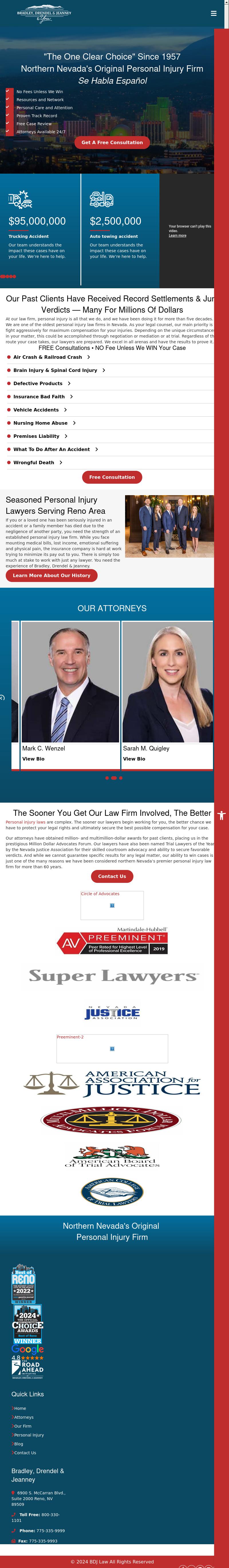 Bradley Drendel & Jeanney - Reno NV Lawyers