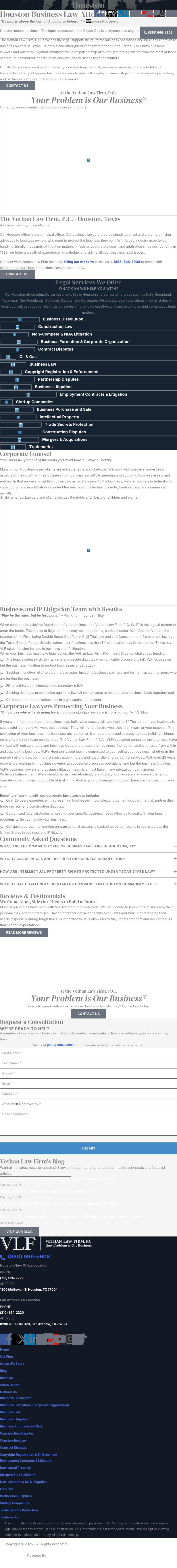 Vethan Law Firm P.C. - Houston TX Lawyers