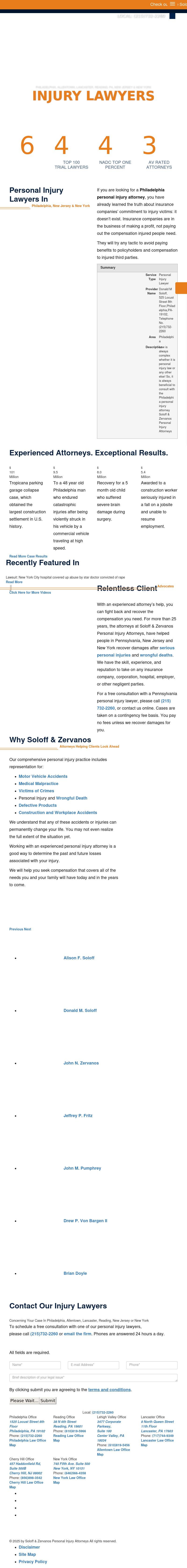Soloff & Zervanos, P.C. - Philadelphia PA Lawyers