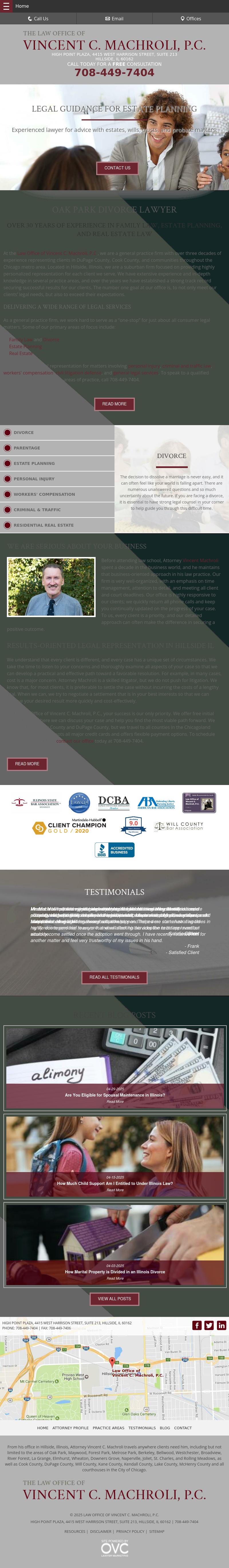 Law Office of Vincent C. Machroli, P.C. - Hillside IL Lawyers