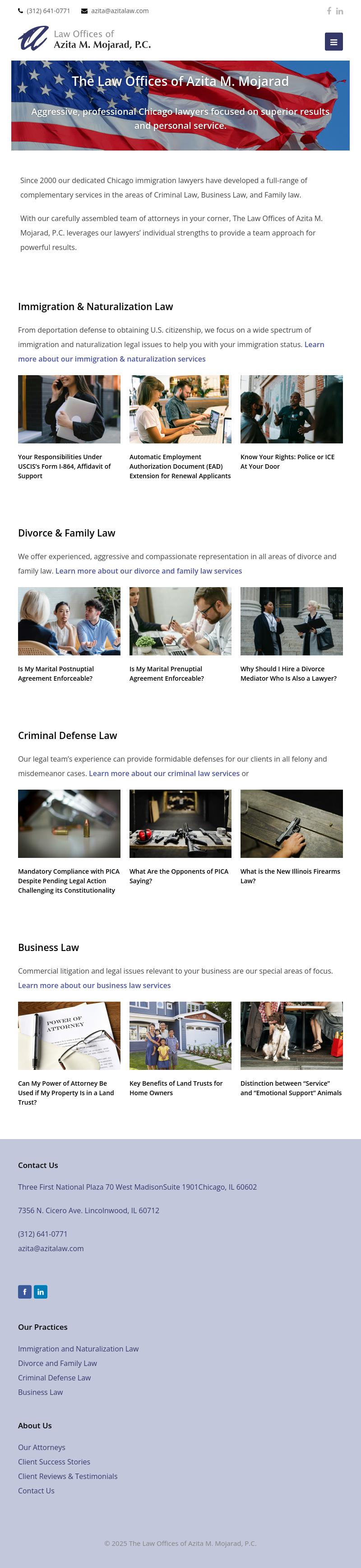 Law Offices of Azita M. Mojarad, P.C. - Chicago IL Lawyers