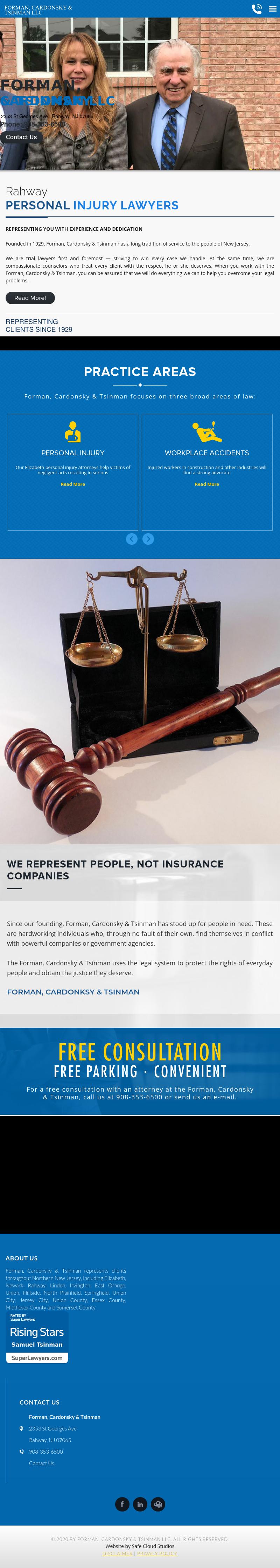 Law Offices of Forman, Cardonsky, & Lawrence - Elizabeth NJ Lawyers
