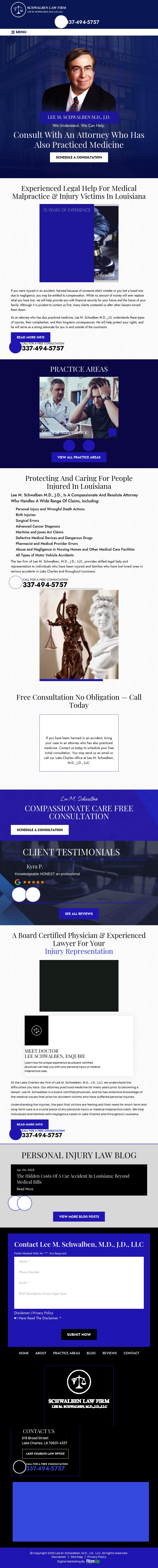 Lee M. Schwalben, M.D., J.D., LLC - Lake Charles LA Lawyers