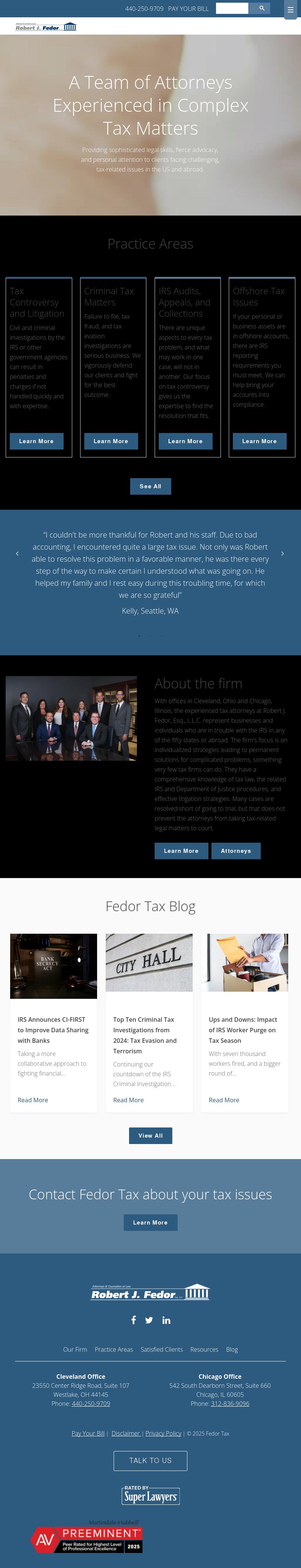 Robert J. Fedor, Esq., L.L.C. - Chicago IL Lawyers