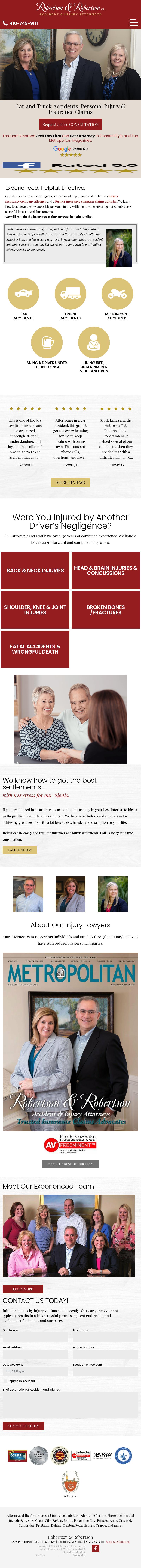 Robertson & Robertson, P.A. - Salisbury MD Lawyers