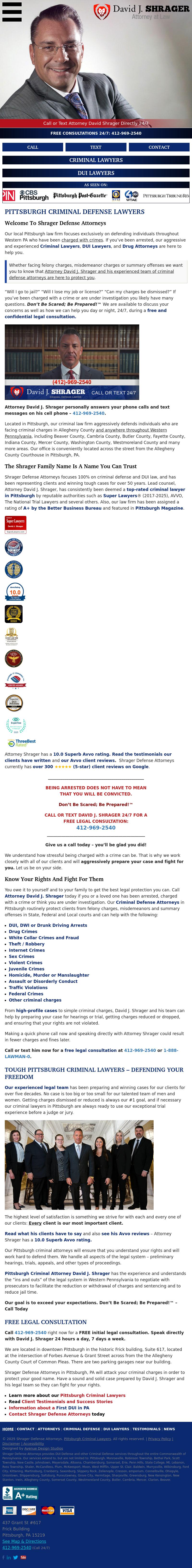 Shrager Defense Attorneys - Pittsburgh PA Lawyers