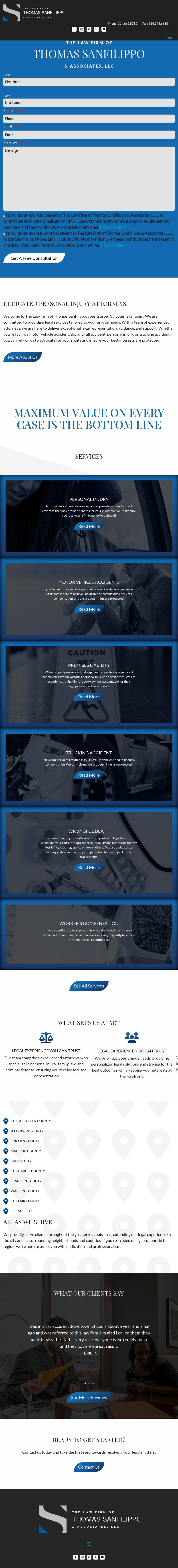 The Law Firm of Thomas SanFilippo & Associates - Saint Louis MO Lawyers