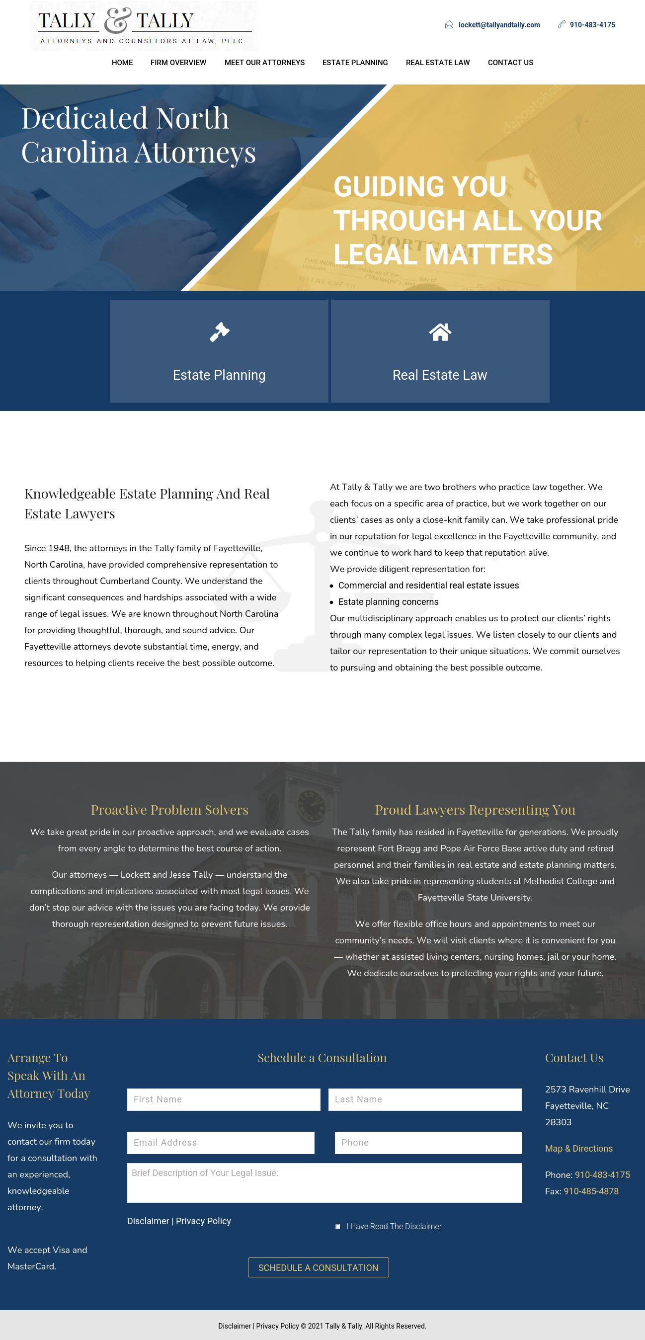 Tally & Tally, Attorneys and Counselors at Law, PLLC - Fayetteville NC Lawyers